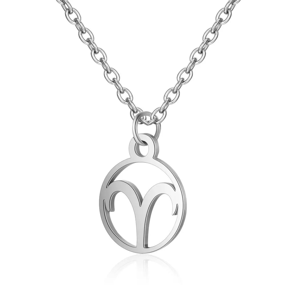 12 Sternzeichen Konstellations-Halskette – Edelstahl Sternzeichen Choker für Damen & Herren