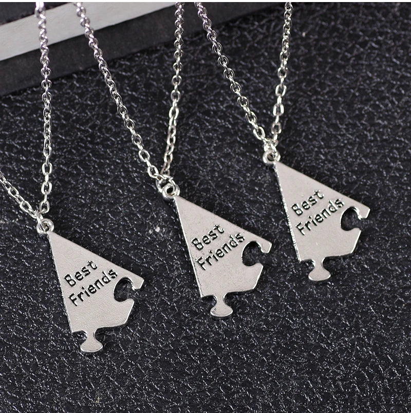 Freundschafts-Halsketten mit Buchstaben-Anhängern – Passender Schmuck für Beste Freunde, Damen & Herren