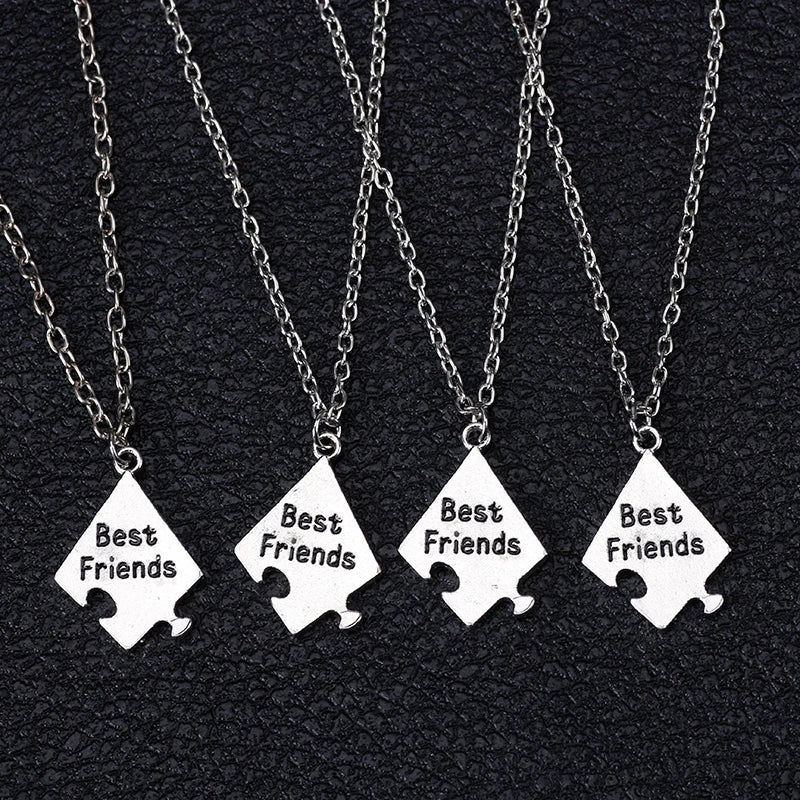 Freundschafts-Halsketten mit Buchstaben-Anhängern – Passender Schmuck für Beste Freunde, Damen & Herren