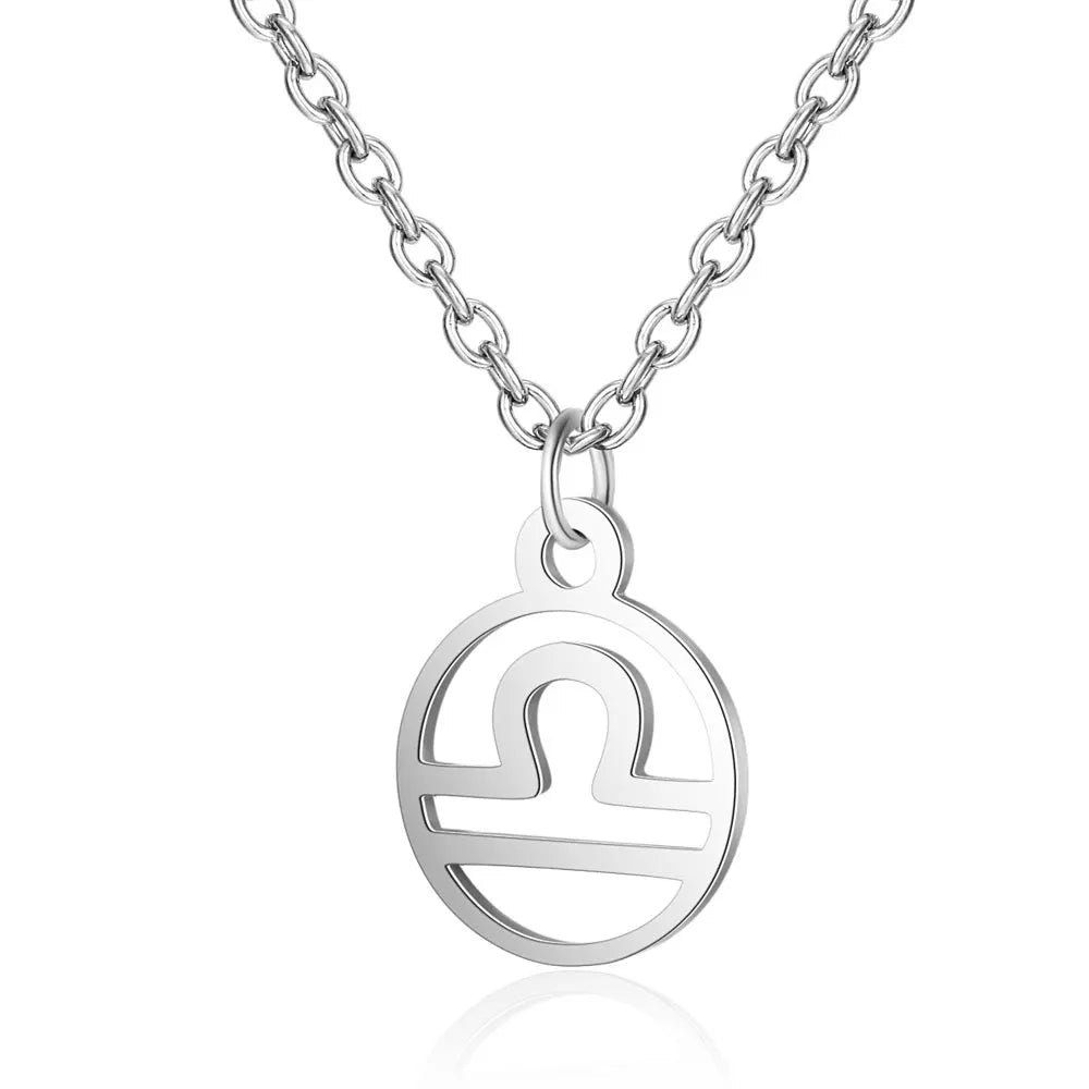 12 Sternzeichen Konstellations-Halskette – Edelstahl Sternzeichen Choker für Damen & Herren