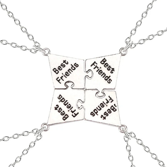 Freundschafts-Halsketten mit Buchstaben-Anhängern – Passender Schmuck für Beste Freunde, Damen & Herren