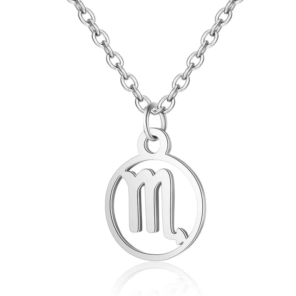 12 Sternzeichen Konstellations-Halskette – Edelstahl Sternzeichen Choker für Damen & Herren