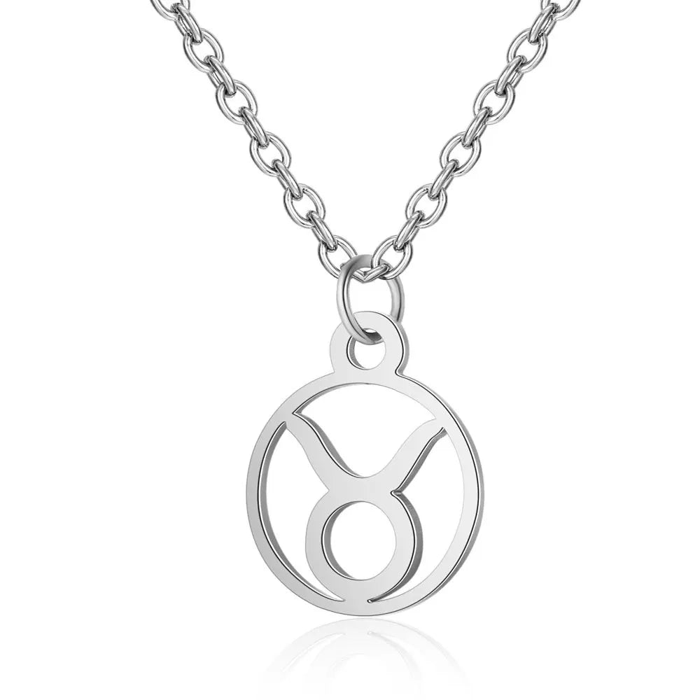 12 Sternzeichen Konstellations-Halskette – Edelstahl Sternzeichen Choker für Damen & Herren