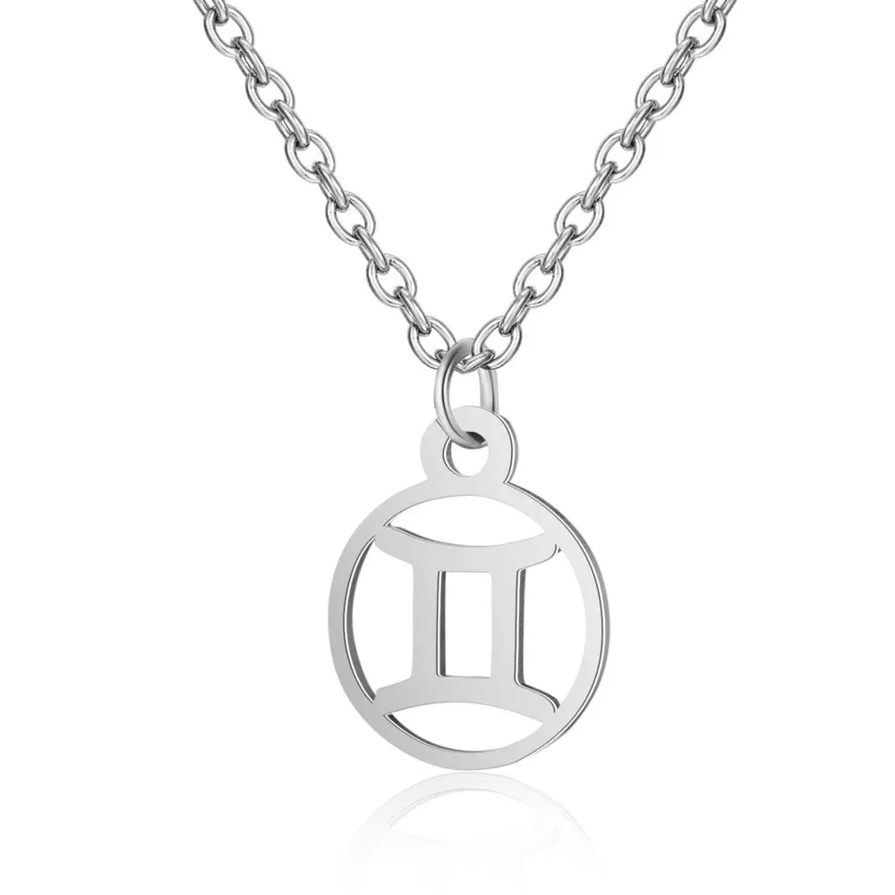 12 Sternzeichen Konstellations-Halskette – Edelstahl Sternzeichen Choker für Damen & Herren