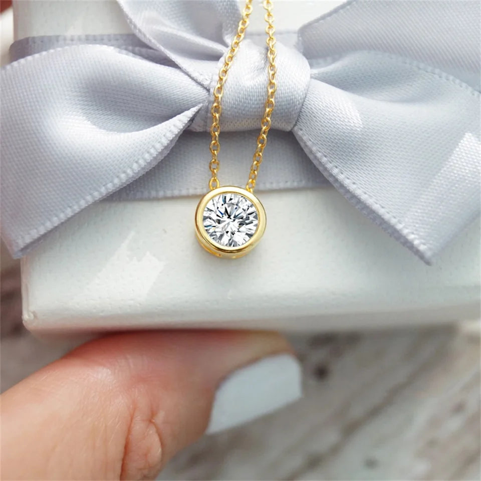 Halskette mit 12 Geburtssteinen für Damen – Goldfarbene Edelstahl-Kette für Braut, Hochzeit, Geburtstag, Jahrestag & Elegante Schmuckgeschenke