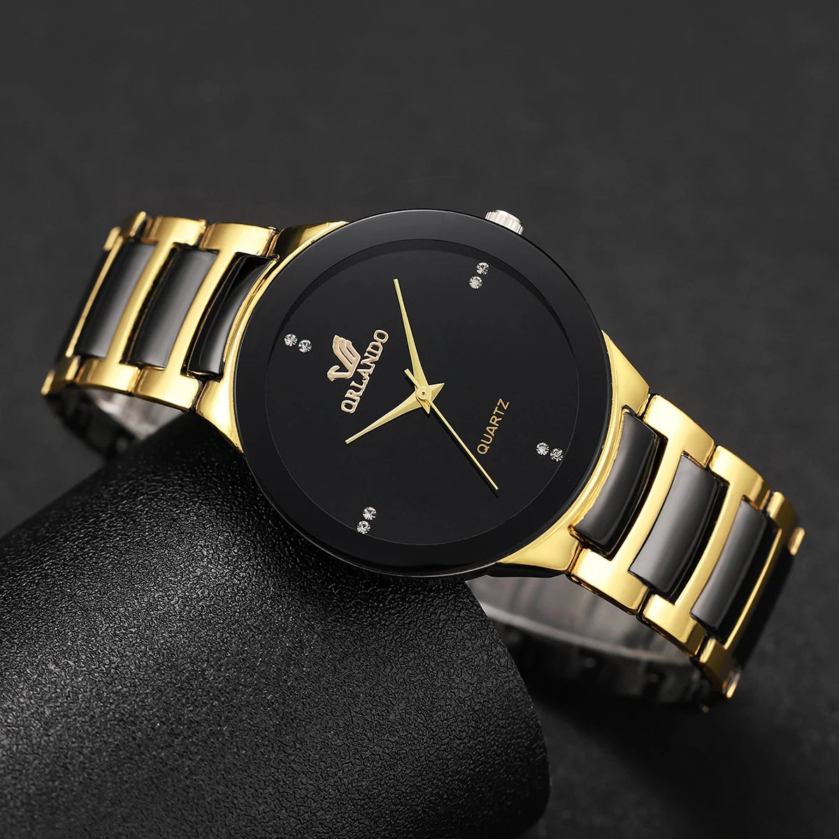 Elegante Partner-Armbanduhren mit Quarzwerk, Edelstahlarmbändern & Passenden Schmuckarmbändern – Stilvolles Uhren-Set für Damen & Herren