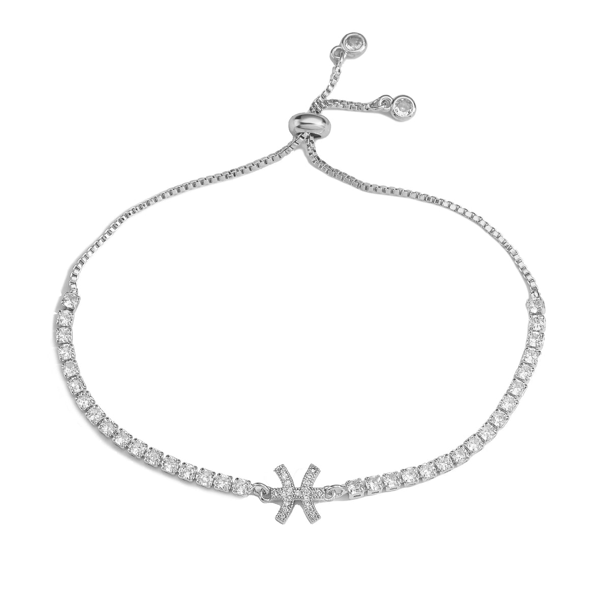 12 Sternzeichen Konstellations-Armband für Damen – Goldfarbenes Zirkon Sternzeichen Charm Armband