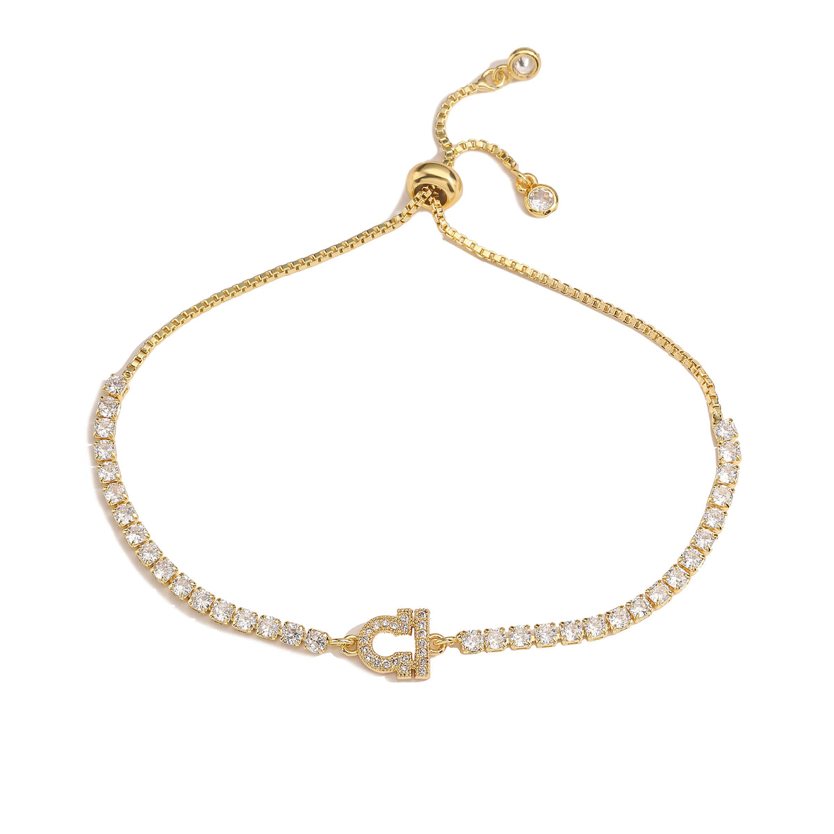 12 Sternzeichen Konstellations-Armband für Damen – Goldfarbenes Zirkon Sternzeichen Charm Armband