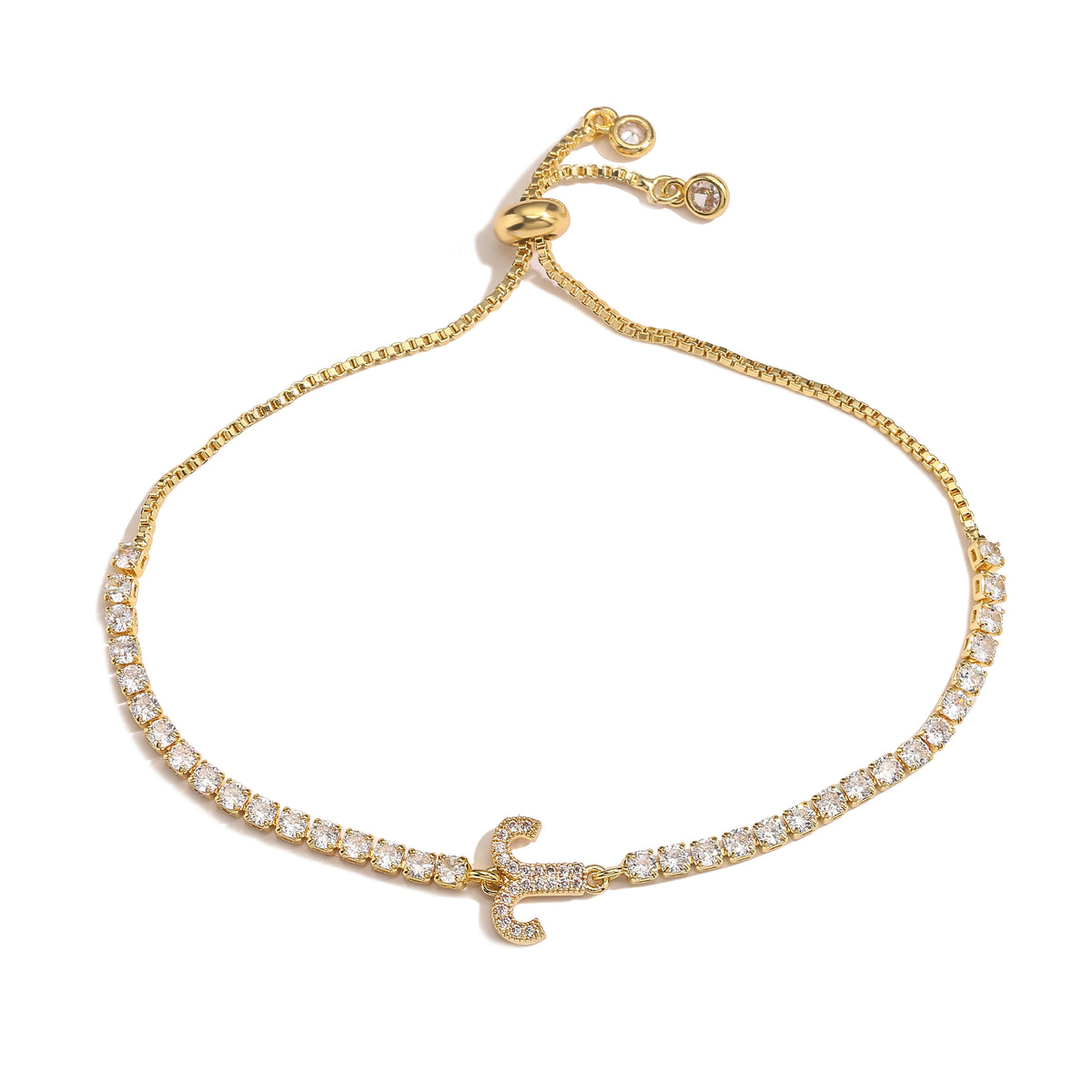 12 Sternzeichen Konstellations-Armband für Damen – Goldfarbenes Zirkon Sternzeichen Charm Armband