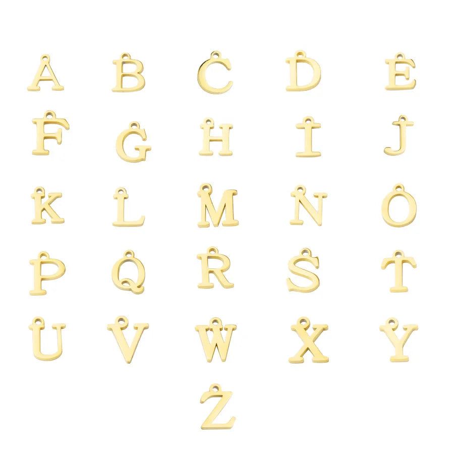 Goldfarbene A-Z Initialen-Herz-Halskette für Damen – Edelstahl-Buchstabenanhänger mit Hohlem Herz & Fischgrätenkette, Personalisiertes Geschenk