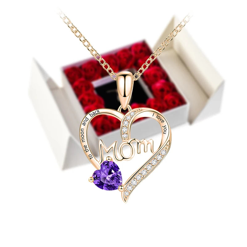 Geschenkbox mit Ewiger Rose, Anhänger-Halskette & Rosenseife – Elegantes Schmuckgeschenk für Damen