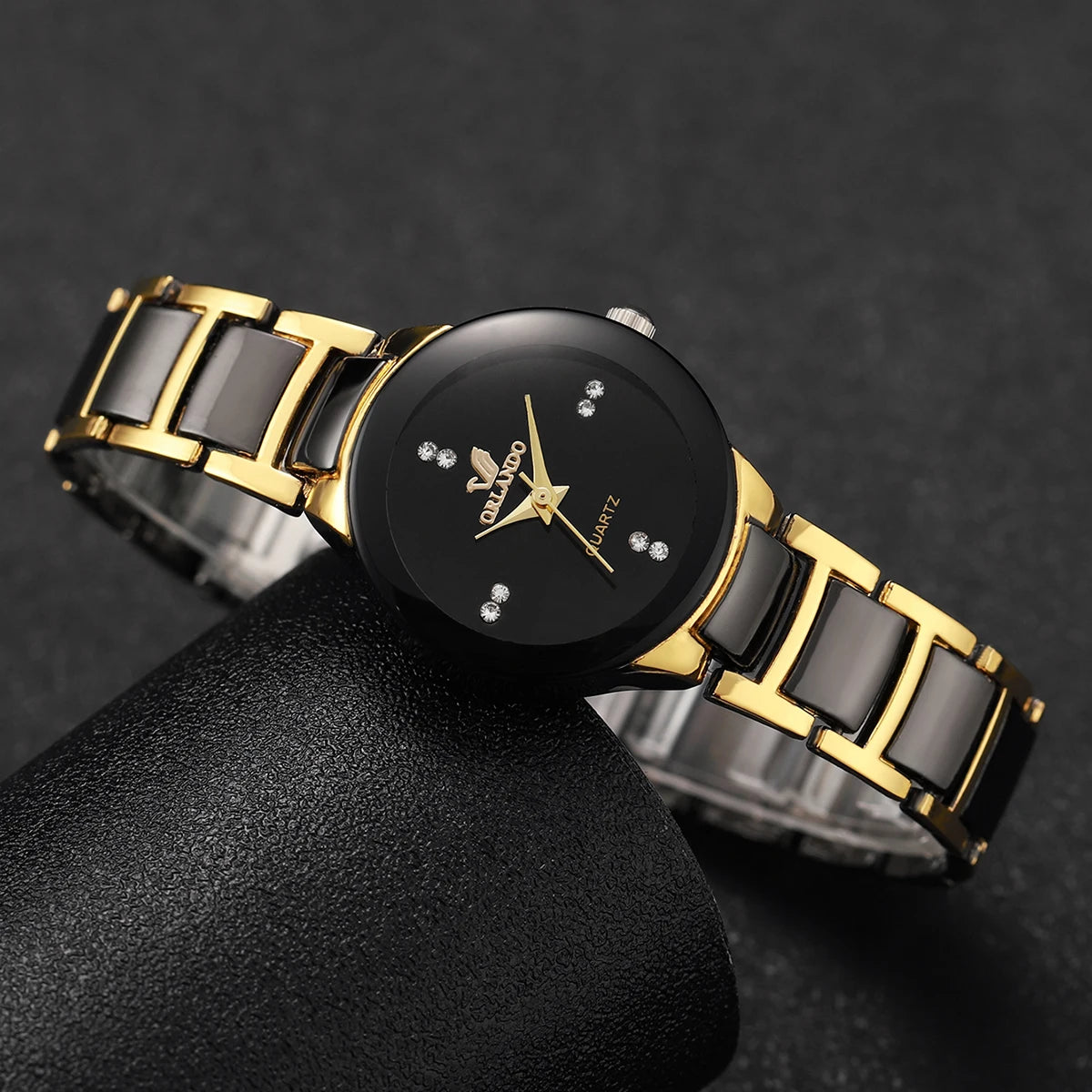 Elegante Partner-Armbanduhren mit Quarzwerk, Edelstahlarmbändern & Passenden Schmuckarmbändern – Stilvolles Uhren-Set für Damen & Herren