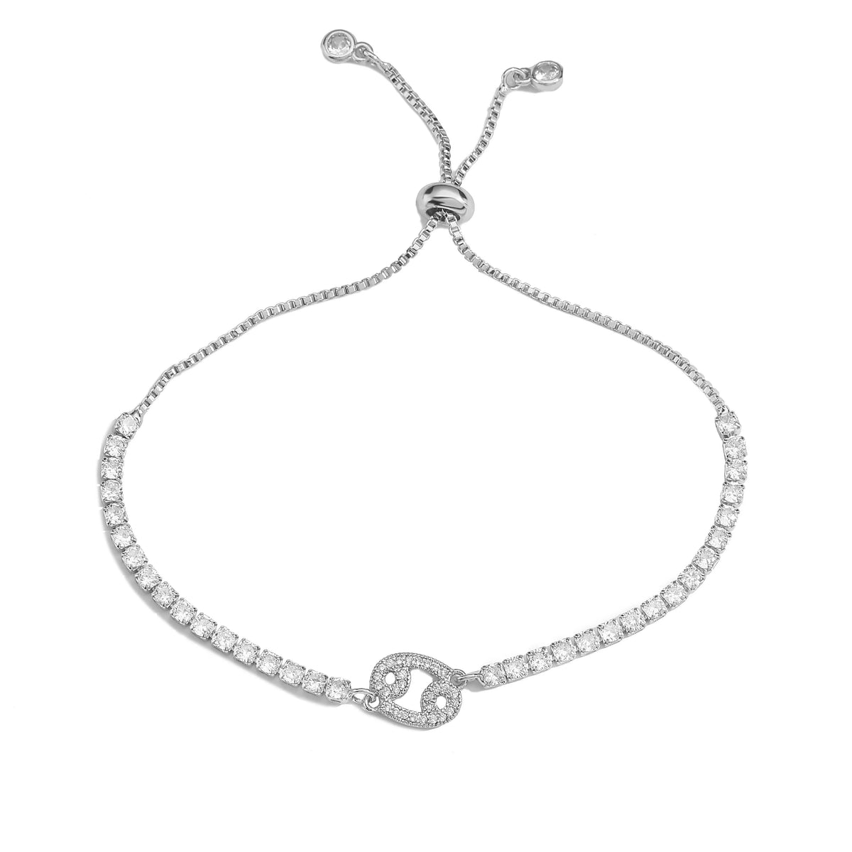 12 Sternzeichen Konstellations-Armband für Damen – Goldfarbenes Zirkon Sternzeichen Charm Armband