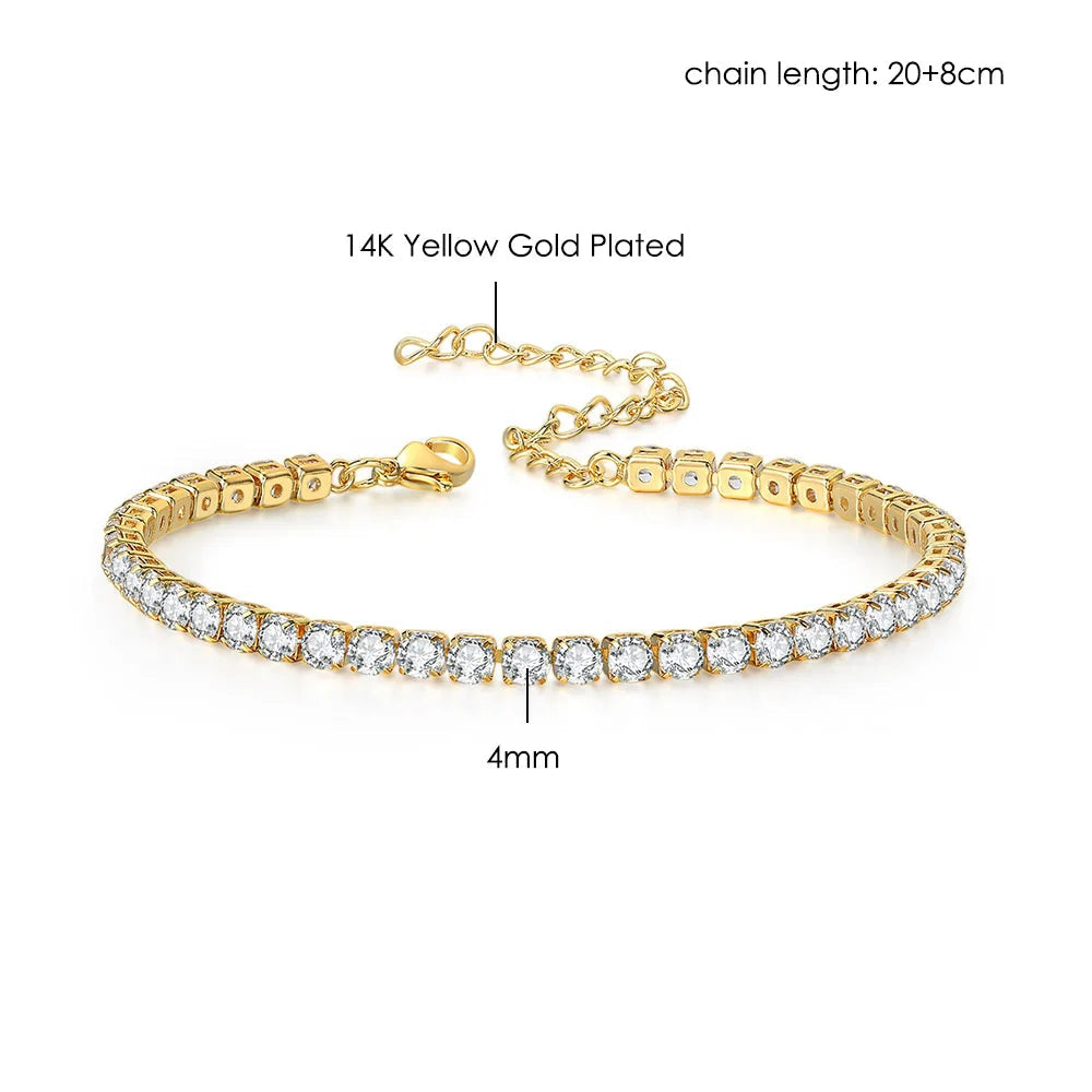 Fußkettchen für Damen – Funkelnde Elegante Fußkette