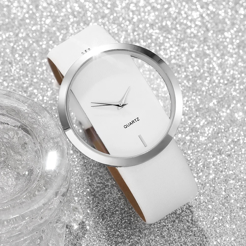 Modische Damen-Armbanduhr mit Eleganten Accessoires – Stilvolles Uhren- & Schmuckset als Geschenk