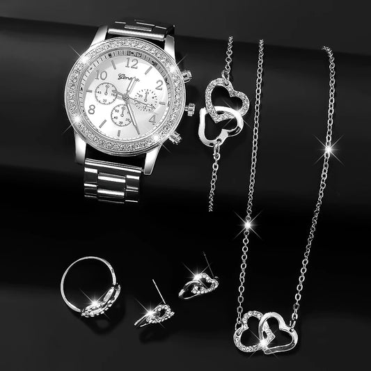 Elegantes Damen-Armbanduhren-Set – Modische Uhrenkollektion als Geschenk für Muttertag, Weihnachten & Besondere Anlässe