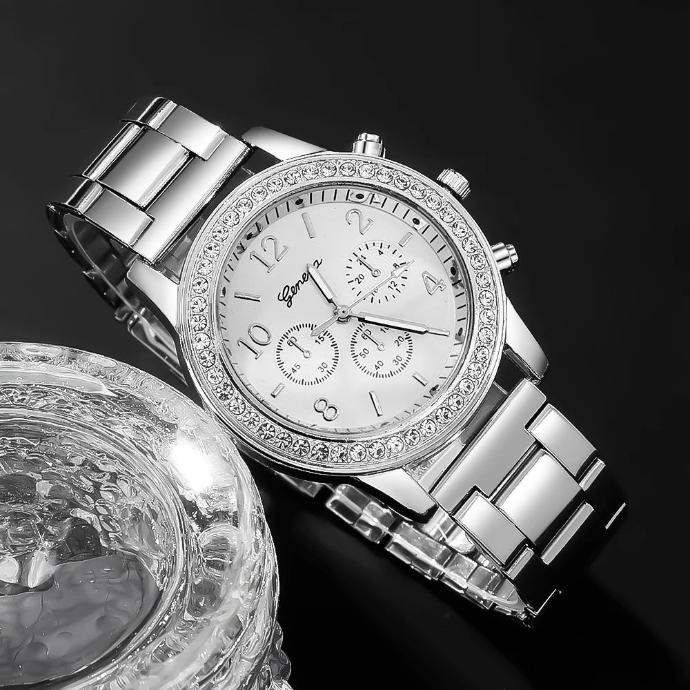 Elegantes Damen-Armbanduhren-Set – Modische Uhrenkollektion als Geschenk für Muttertag, Weihnachten & Besondere Anlässe