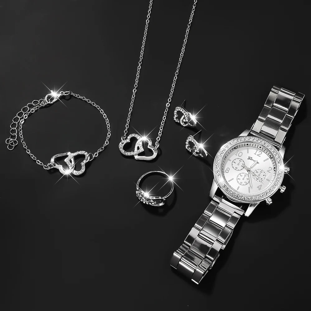 Elegantes Damen-Armbanduhren-Set – Modische Uhrenkollektion als Geschenk für Muttertag, Weihnachten & Besondere Anlässe
