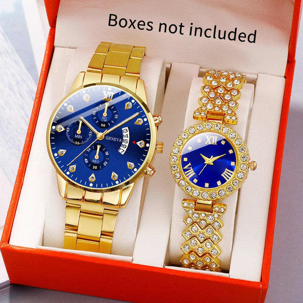 Partner-Armbanduhren aus Metalllegierung mit Quarzwerk – Lässige & Modische Uhren für Damen und Herren