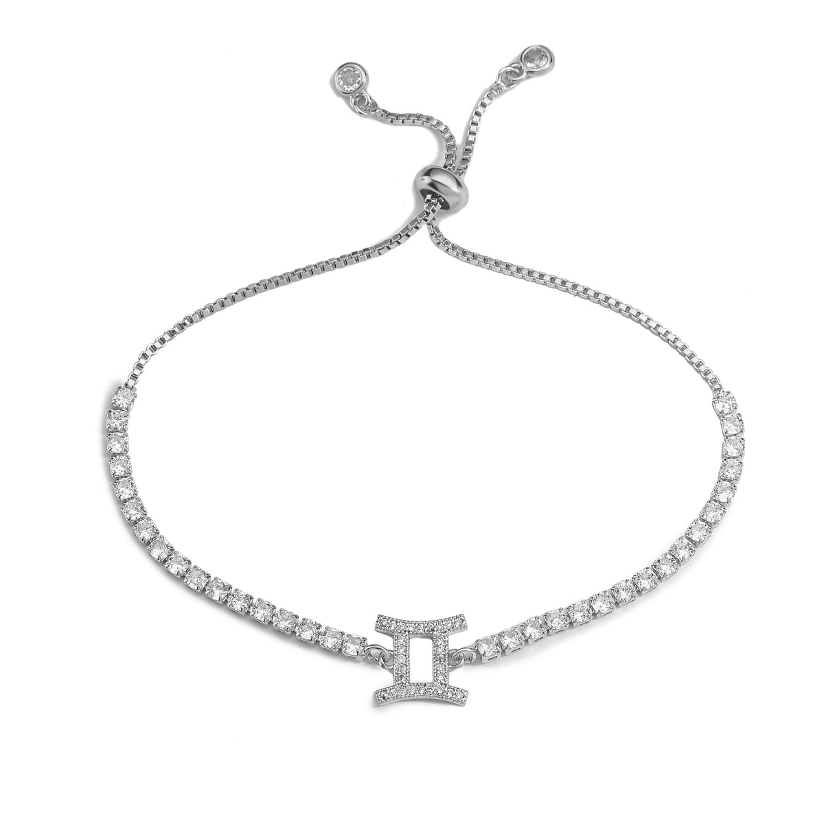 12 Sternzeichen Konstellations-Armband für Damen – Goldfarbenes Zirkon Sternzeichen Charm Armband